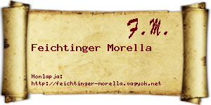 Feichtinger Morella névjegykártya
